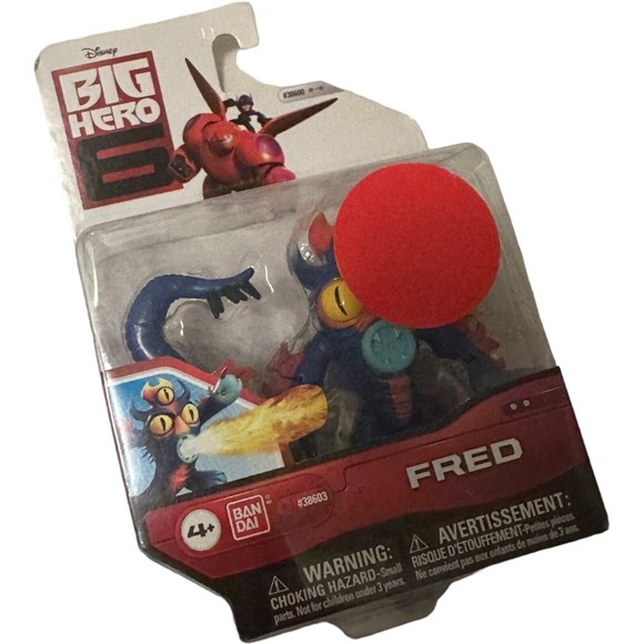 Disney Big Hero 6 The Series Fred 2014 Ban Dai Action Figure New In Box NIB Rare - Picture 5 of 9
